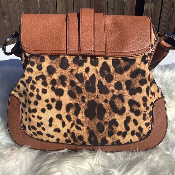 DOLCE & GABBANA
Leather & Canvas Leopard Animalier Saddle Crossbody Bag - Picture 2 of 12